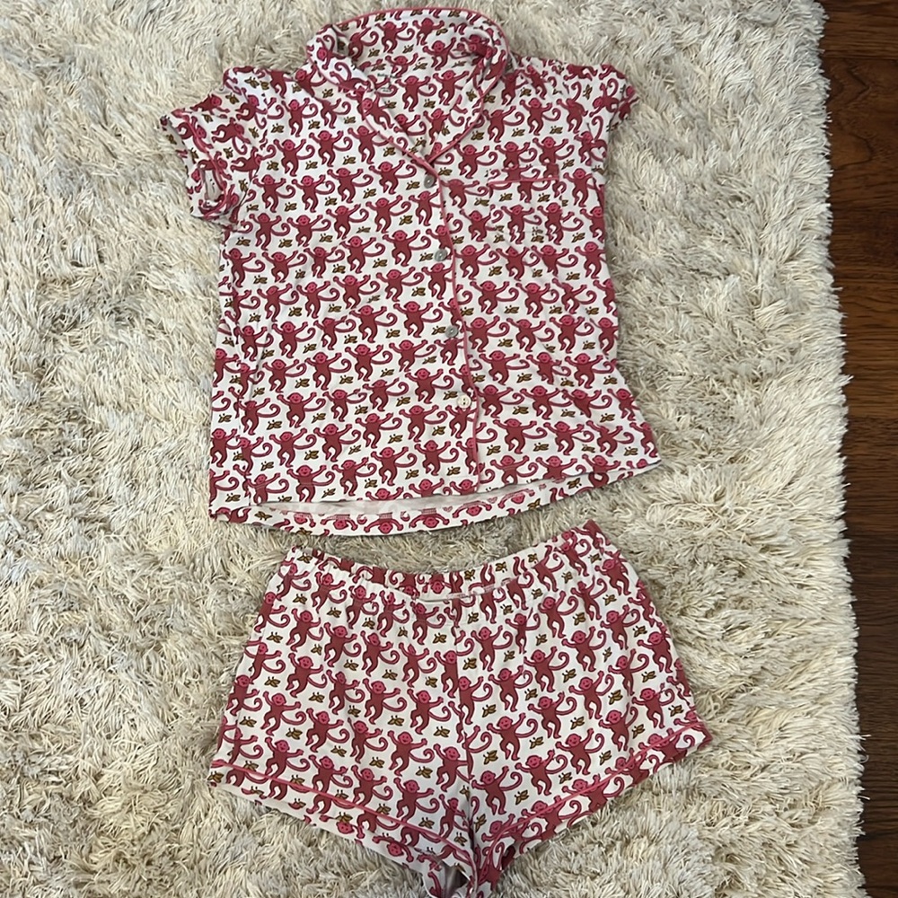 Roller Rabbit pink short pajamas